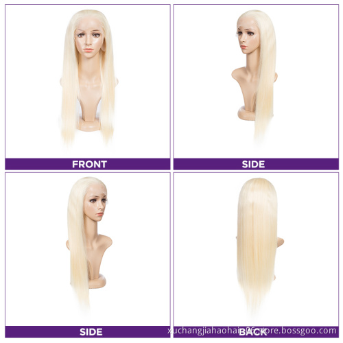 26 28 inch factory sale 13x4 transparent wig blonde lace front hd lace frontal virgin hair lace human hair wig closure